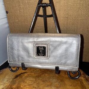 Tignanello ladies Silver Metallic Wallet